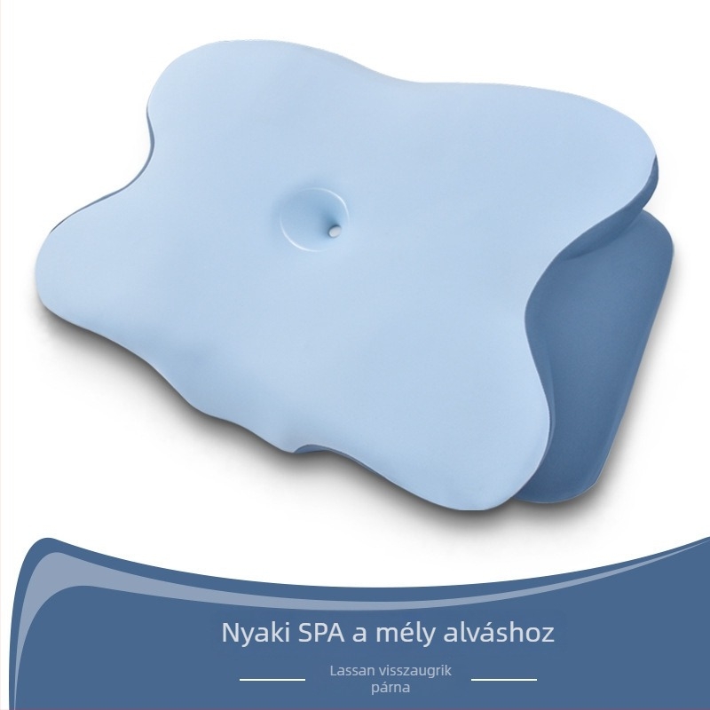 Memóriahabos nyakpárna, pillangó alakú, nyaki támasz párna, magasság 10–15 cm, súly 0,5–1,0 kg