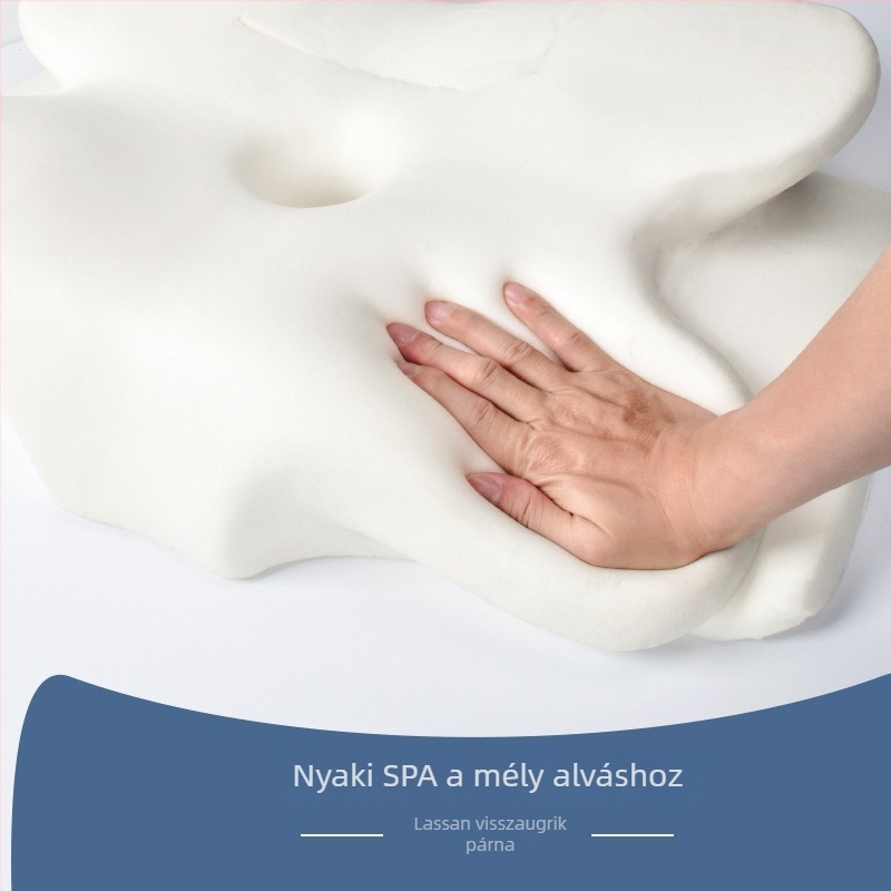 Memóriahabos nyakpárna, pillangó alakú, nyaki támasz párna, magasság 10–15 cm, súly 0,5–1,0 kg