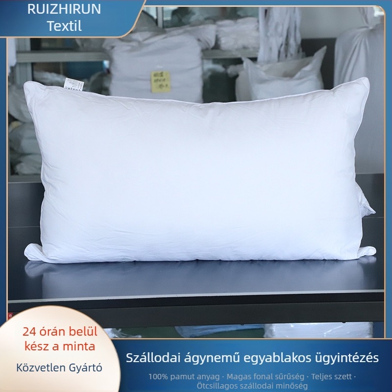 Fehér hotel párna belső mag, téglalap alakú, puha poliészter töltet