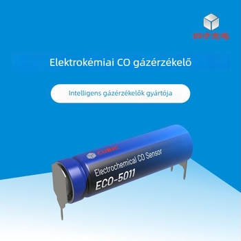 Elektro-kémiai CO érzékelő, akkumulátoros működés, nagy pontosságú detektálás környezetbarát elektrolittal