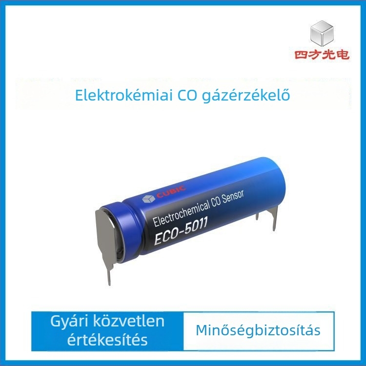 Elektro-kémiai CO érzékelő, akkumulátoros működés, nagy pontosságú detektálás környezetbarát elektrolittal
