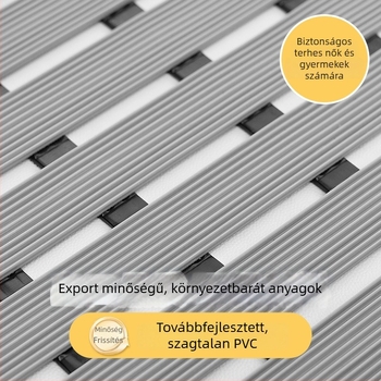 Modern PVC anti-slip fürdőszobai szőnyeg zuhanyzóhoz, négyszögletes kialakításban