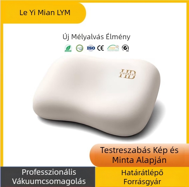 Memóriahabos párna a nyaki gerinc támogatására, ergonómikus pillangó alakú, oldal alvásához