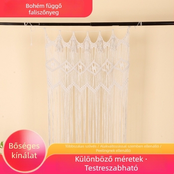 Bohemiai falikárpit, egyszerű falikép, modern stílus, skandináv dekoráció, kézzel szőtt