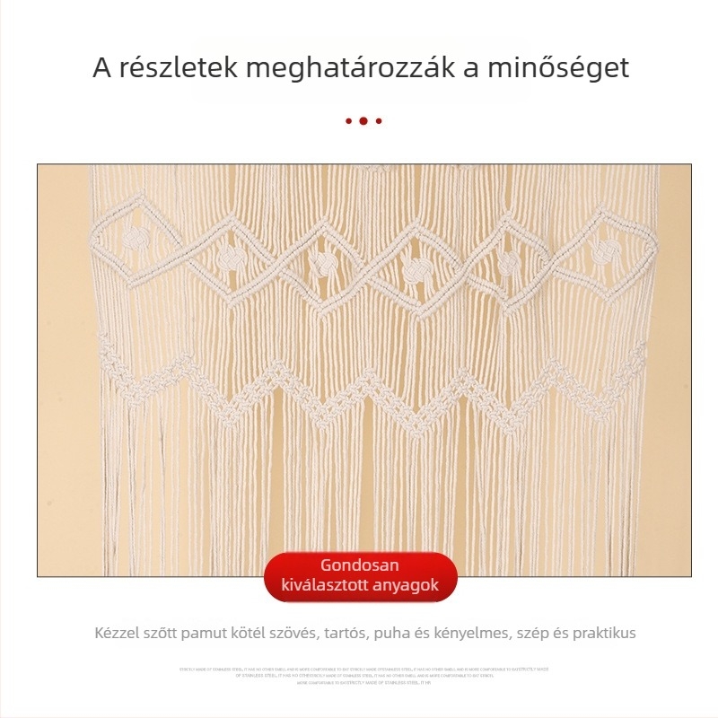 Bohemiai falikárpit, egyszerű falikép, modern stílus, skandináv dekoráció, kézzel szőtt