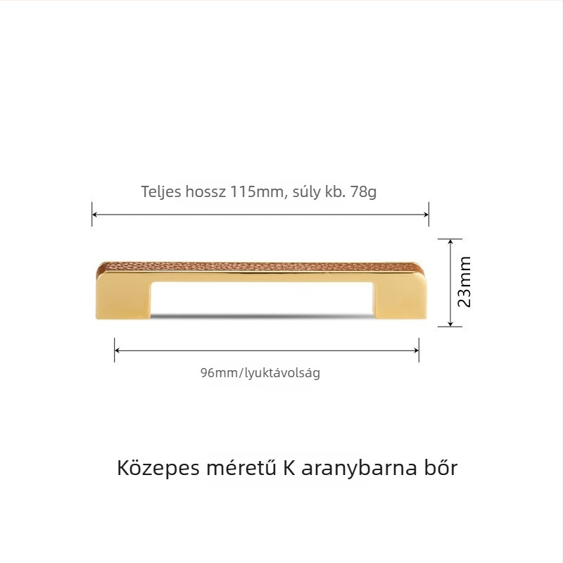 Hosszú szekrényfogantyú, fekete, cinkötvözet, elektropolírozott felülettel, európai stílus, modern minimalist