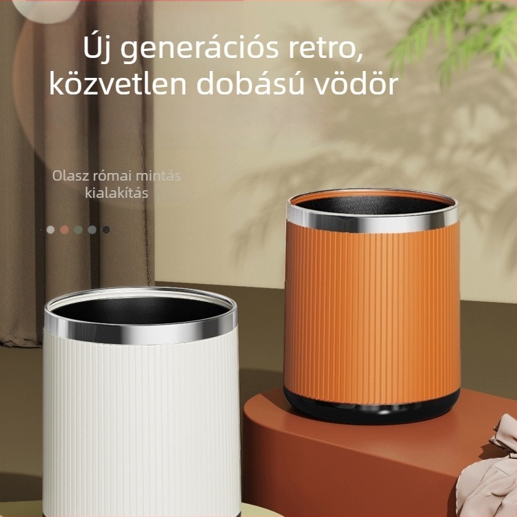 10 literes kerek műanyag szemetes otthoni használatra – nappali, konyha, fürdőszoba