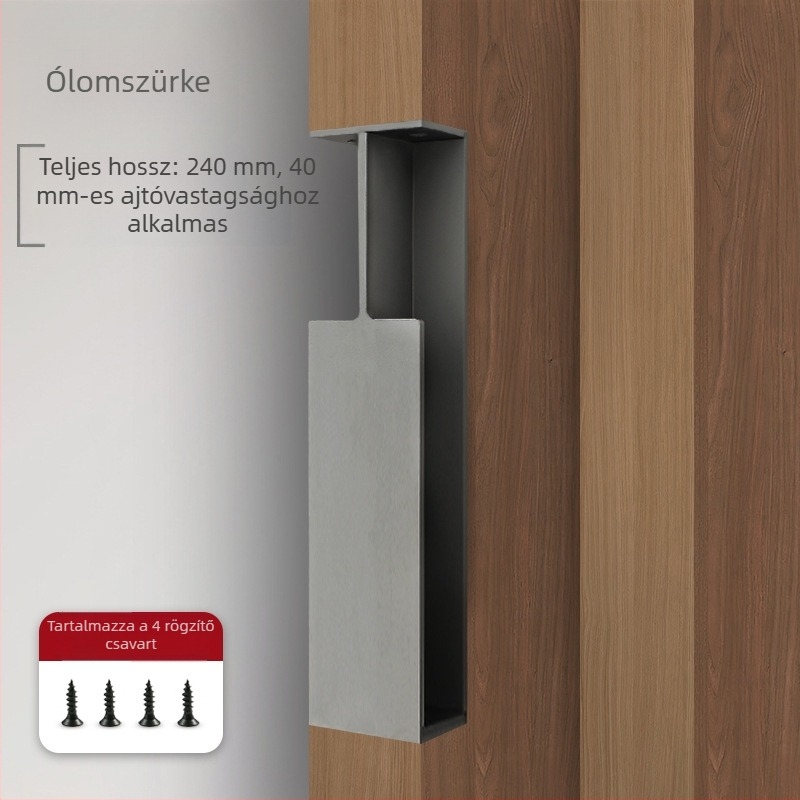 Német minimalist pocket ajtófogantyú, beépített csúszóajtó fogantyú, oldalsó rögzítésű rejtett fogantyú csúszó ajtókhoz