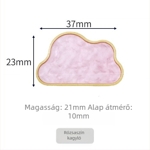 Sárgaréz felhő alakú fogantyú szekrényekhez és fiókokhoz, egy lyukú