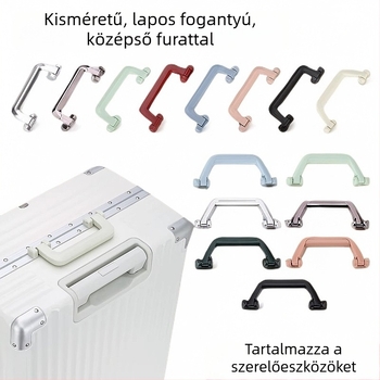 Alumínium keretes poggyászfogantyú – cserélhető fogantyú lassú visszatérési mechanizmussal
