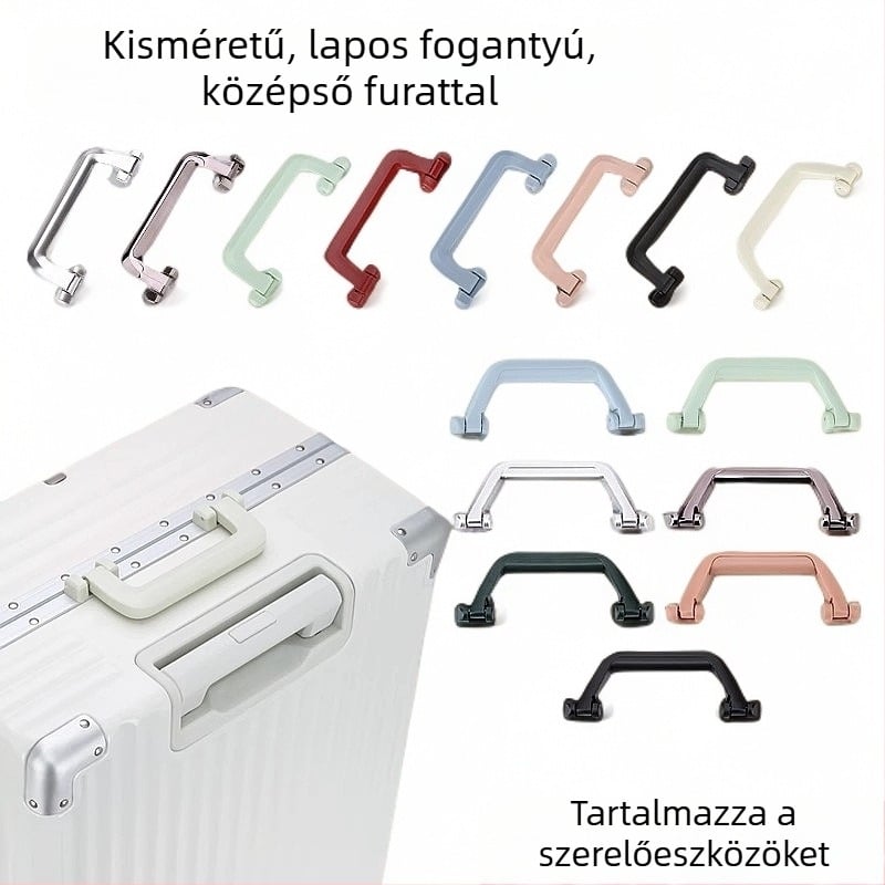 Alumínium keretes poggyászfogantyú – cserélhető fogantyú lassú visszatérési mechanizmussal