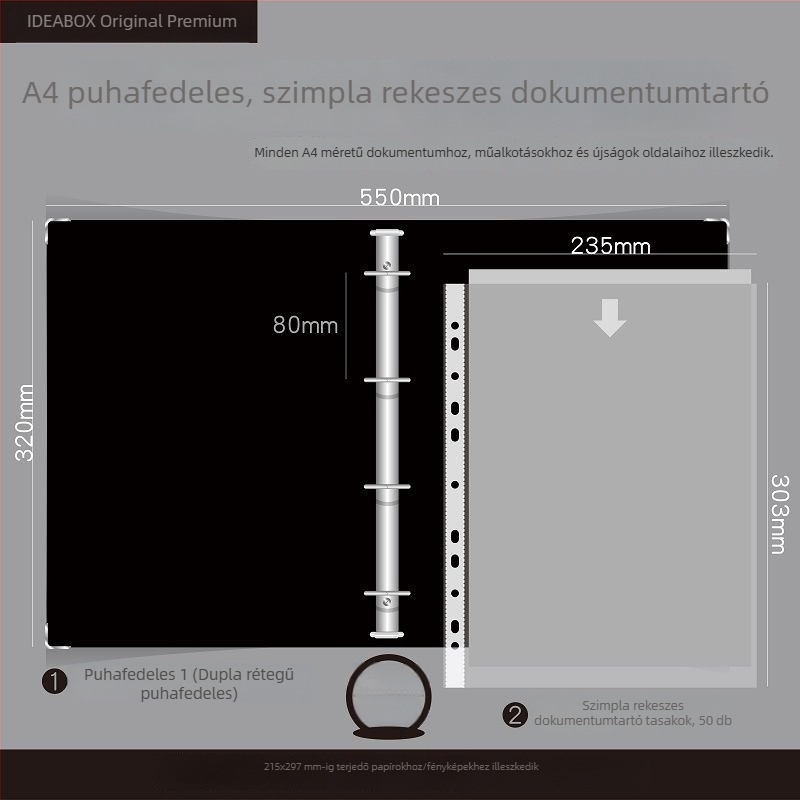 Kismama vizsgálati jelentések rendezője: A5-ös dokumentumtáska, A4-es mappa, vízálló, levehető