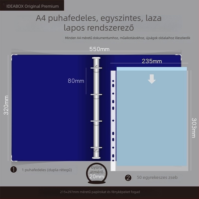 Kismama vizsgálati jelentések rendezője: A5-ös dokumentumtáska, A4-es mappa, vízálló, levehető