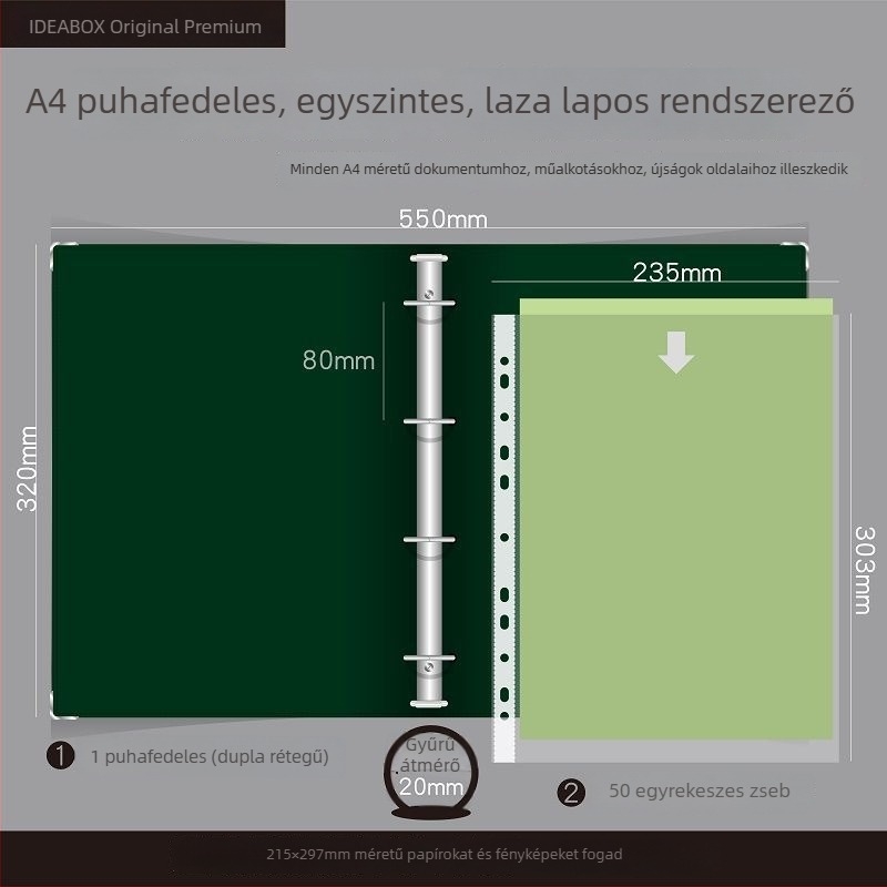 Kismama vizsgálati jelentések rendezője: A5-ös dokumentumtáska, A4-es mappa, vízálló, levehető