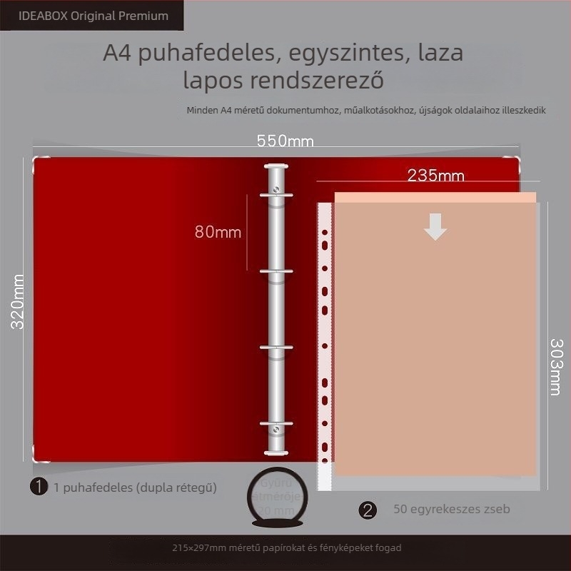 Kismama vizsgálati jelentések rendezője: A5-ös dokumentumtáska, A4-es mappa, vízálló, levehető