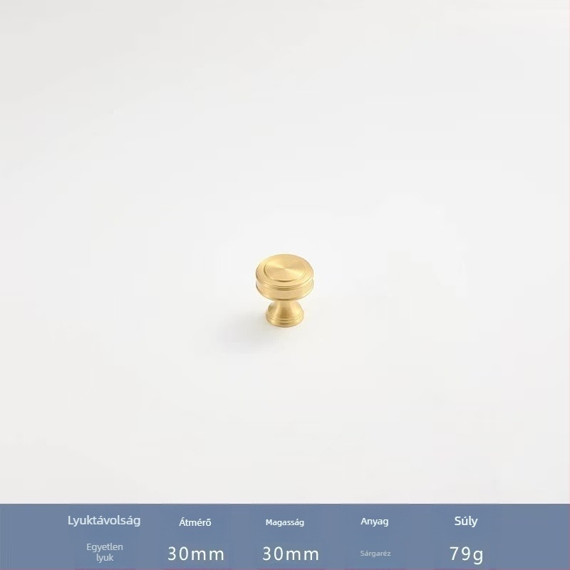 Aranyszínű sárgaréz fogantyú szekrényhez és fiókhoz, minimalist design, új kínai stílus