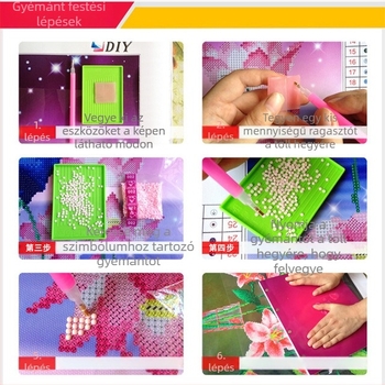 Fanmei Family keresztszemes készlet, 11CT vászon, teljes hímzés fonalakkal, DIY minta Cartoon/Anime, textilhímzés