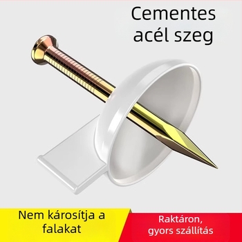 Cement falhoz való acélszeg – keretek, bannerek, függönyök, tapéták és hálók rögzítésére