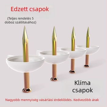 Cement falhoz való acélszeg – keretek, bannerek, függönyök, tapéták és hálók rögzítésére