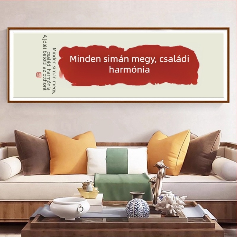 Kínai stílusú keresztszemes készlet, 11 ct vászon, modern hímzés a nappaliba