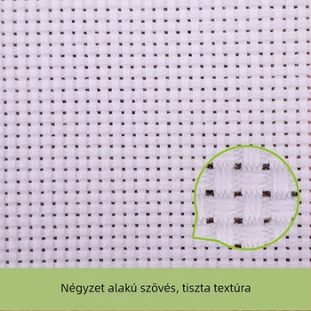 Pamut keresztöltés vászon, 14/16/18/20 ct, kézi hímzéshez, új szövési technika