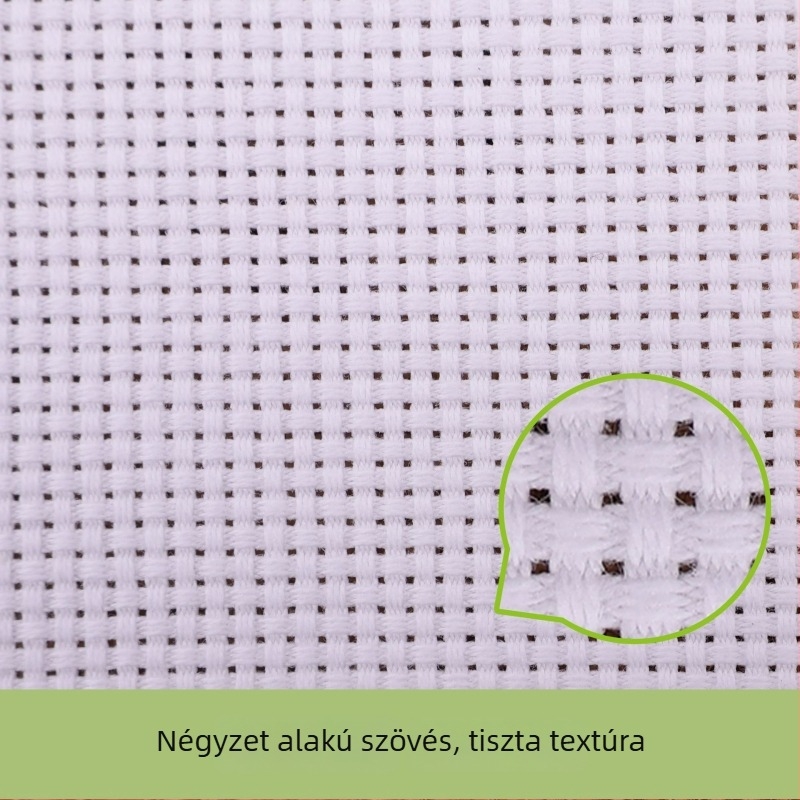 Pamut keresztöltés vászon, 14/16/18/20 ct, kézi hímzéshez, új szövési technika