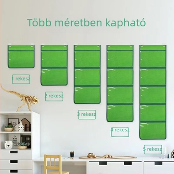 A4-es átlátszó falra szerelhető kiállítási és tárolótáska gyerekrajzokhoz