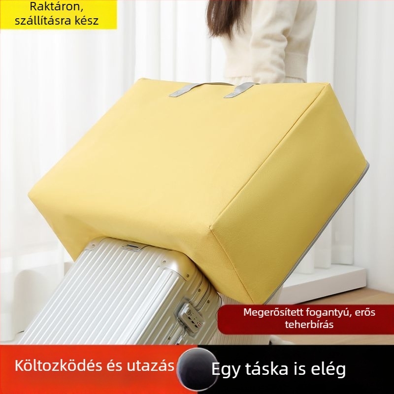 Kollégiumi paplan tároló táska, nagy kapacitású, cipzáras, hordozható