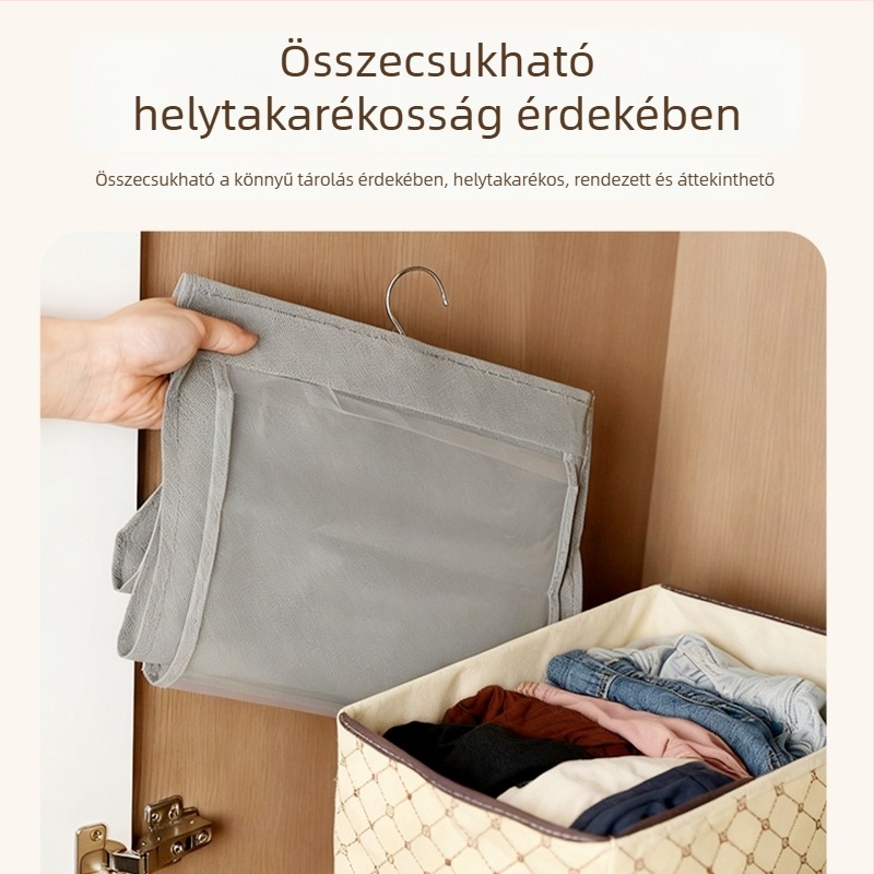 yerbaby Cilinderes függő táska tároló — nem szőtt anyagból, beltéri használatra ajtóhoz vagy ruhásszekrényhez, porvédő