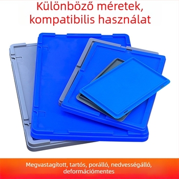 Téglalap alakú műanyag tároló doboz külön fedéllel – ideális mezőgazdaság és logisztika számára