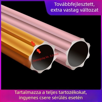 Alumínium ötvözetű római függönyrúd készlet – teljes készlet sín-tartóval, dupla rúd, osztott rúd