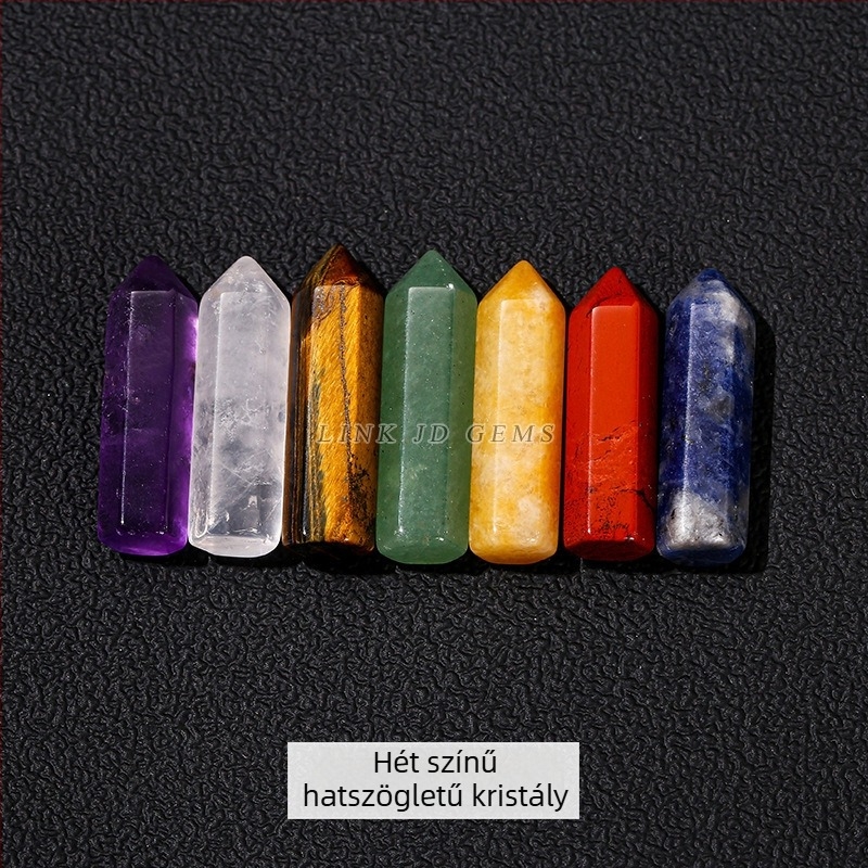 Jingyao Természetes kristály – Hatszögletű oszlop, nyers kő példány DIY ékszerekhez