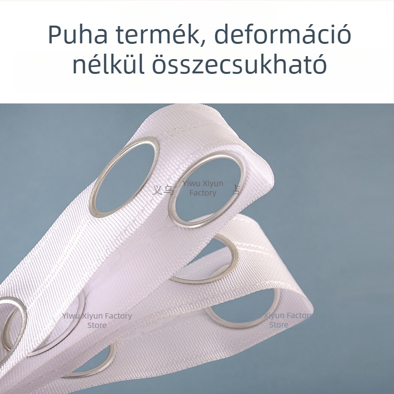 Lyukas függönyzsinór spun zsinórral és római gyűrűvel, vastított textilzsinór kiegészítők