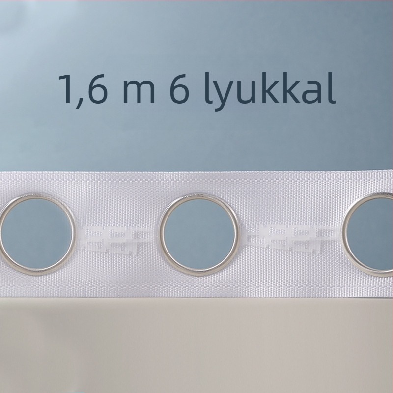 Lyukas függönyzsinór spun zsinórral és római gyűrűvel, vastított textilzsinór kiegészítők