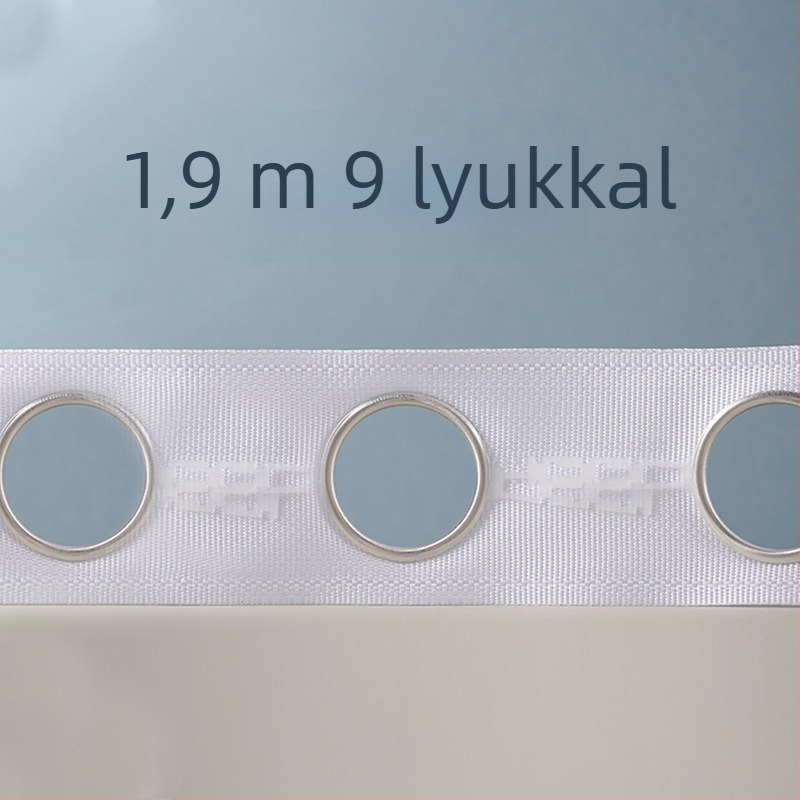 Lyukas függönyzsinór spun zsinórral és római gyűrűvel, vastított textilzsinór kiegészítők