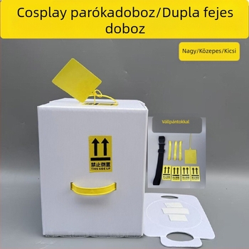 Összecsukható, hordozható cosplay fejformájú tároló doboz parókákhoz, Itabaghoz és utazáshoz