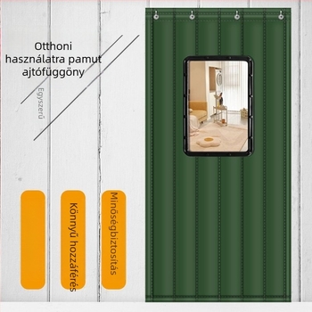 Bar/KTV hangszigetelt ajtófüggöny pamutból, válaszfal függöny, otthoni használatra, téli vastagabb és szélálló