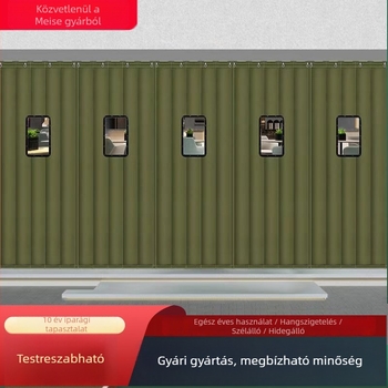 Bar/KTV hangszigetelt ajtófüggöny pamutból, válaszfal függöny, otthoni használatra, téli vastagabb és szélálló