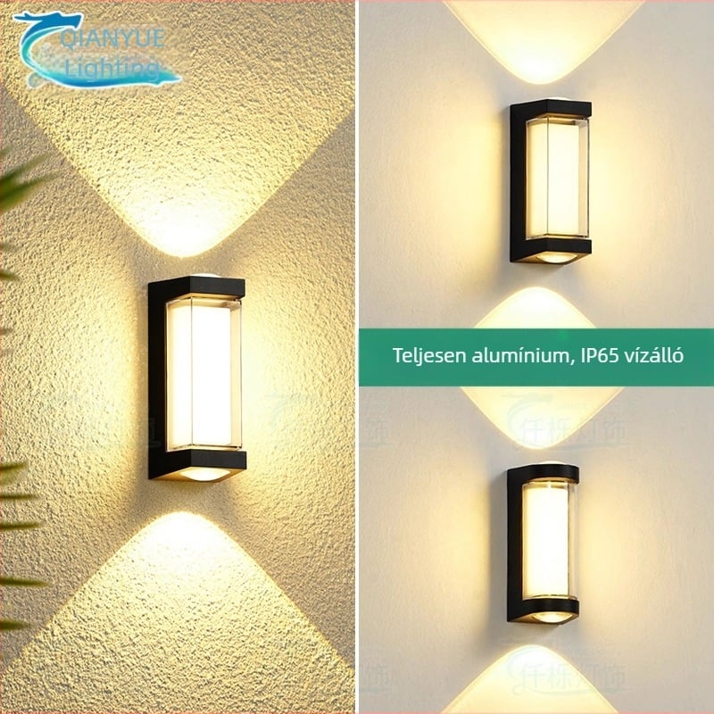 Kültéri LED fali lámpa — vízálló, modern kínai stílus, villa, udvar, folyosó és erkély számára.