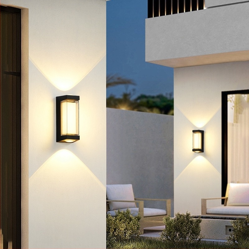 Kültéri LED fali lámpa — vízálló, modern kínai stílus, villa, udvar, folyosó és erkély számára.