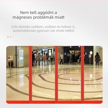 Szigetelt mágneses öntapadós ajtófüggöny, PVC puha válaszfal, otthoni és kereskedelmi használatra, szélvédett és meleg, 2,5 mm vastagság