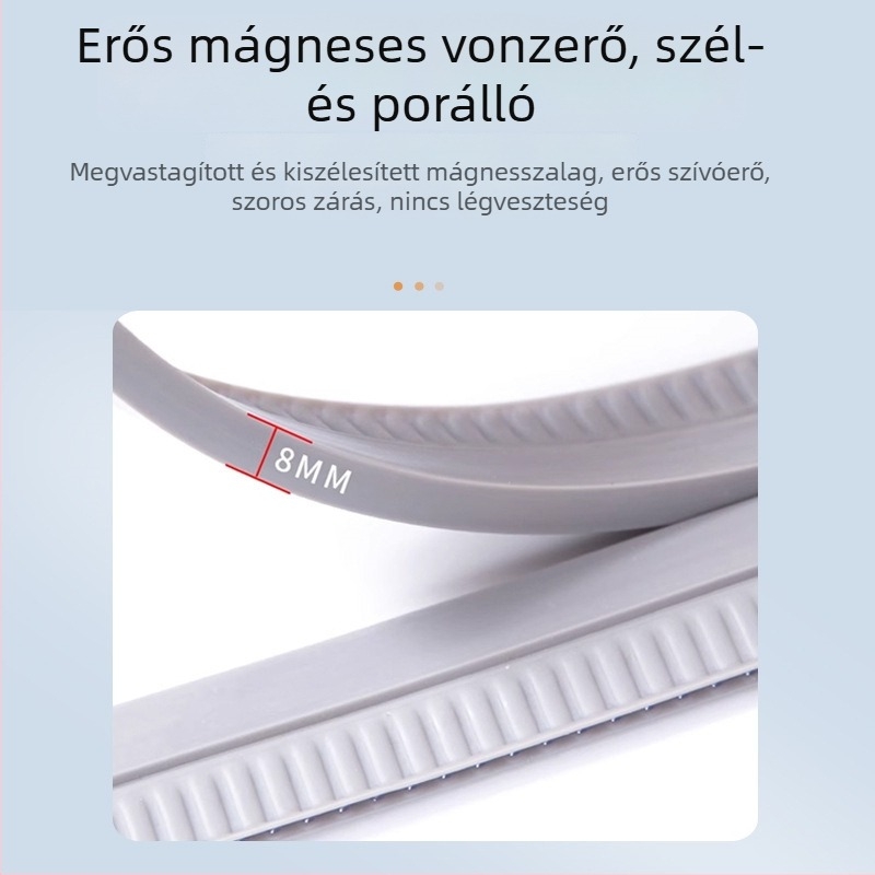 Szigetelt mágneses öntapadós ajtófüggöny, PVC puha válaszfal, otthoni és kereskedelmi használatra, szélvédett és meleg, 2,5 mm vastagság