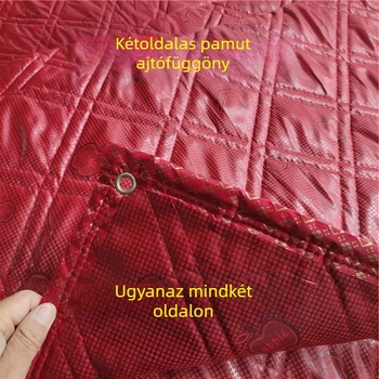 Téli ajtófüggöny, meleg és szélvédő, alkalmas vidéki külső ajtókhoz, vízálló, mintás tájképpel