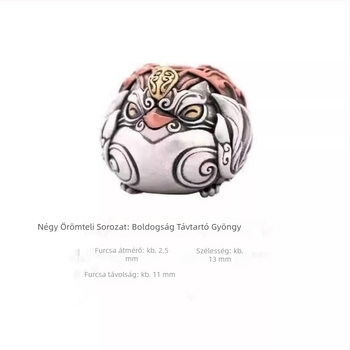 Négy Boldogság Gyöngyök — Eredeti DIY Ékszer Kiegészítők, Spacer Gyöngy Pixiu Talismannal