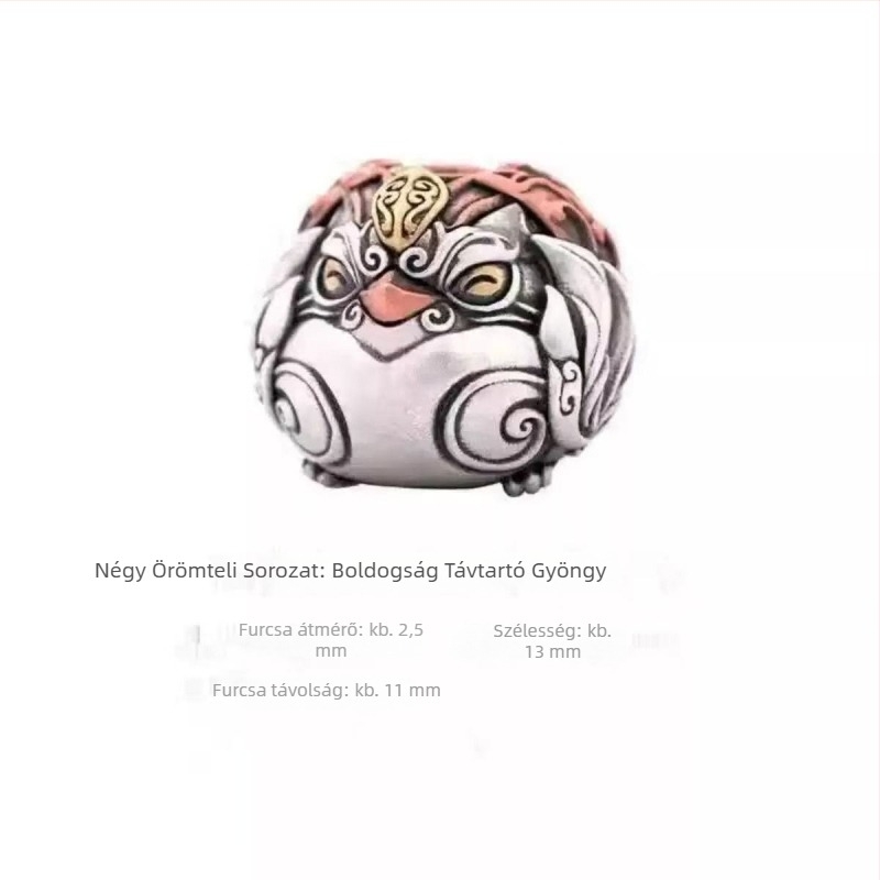 Négy Boldogság Gyöngyök — Eredeti DIY Ékszer Kiegészítők, Spacer Gyöngy Pixiu Talismannal