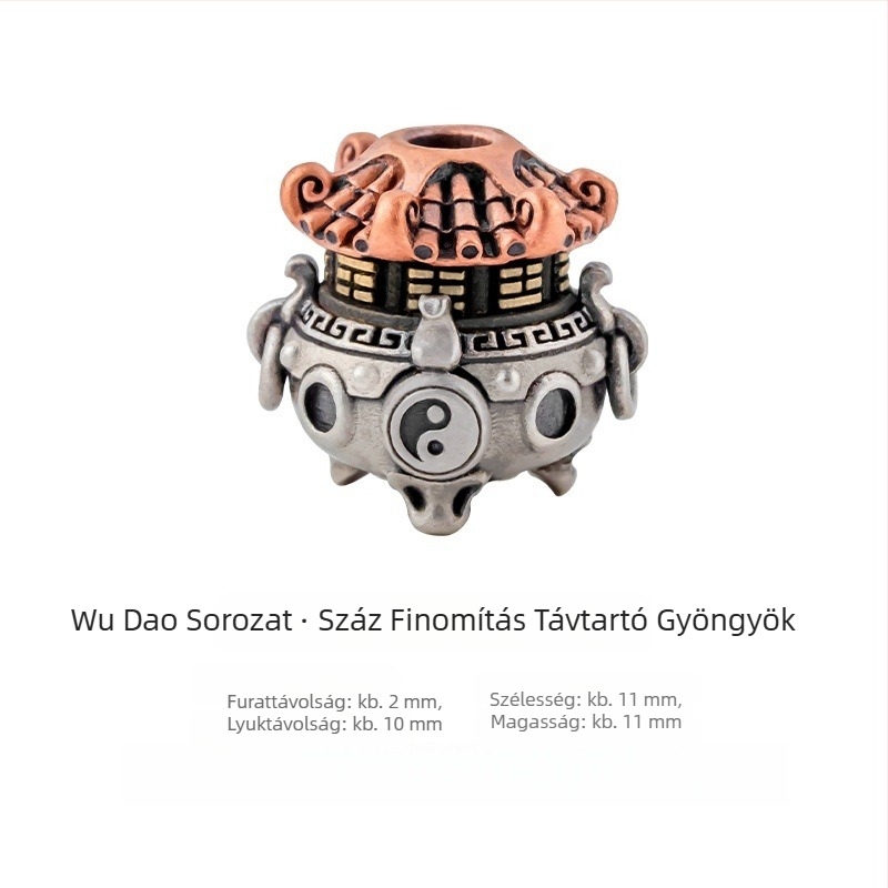 Négy Boldogság Gyöngyök — Eredeti DIY Ékszer Kiegészítők, Spacer Gyöngy Pixiu Talismannal