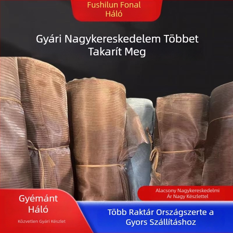 Egyedi vastag gyémántos háló ablak- és ajtóképernyő