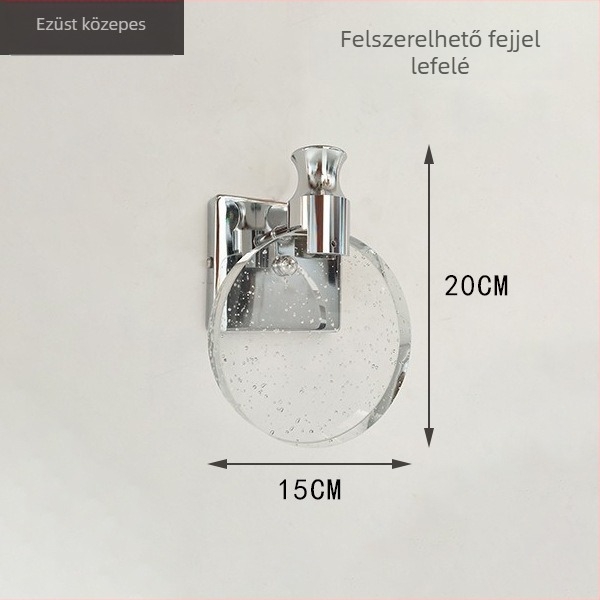 Kristály falikar fényű luxus stílusban lépcsőházhoz, nappalihoz, folyosóra, hálószobához és a fürdőszoba tükör elé