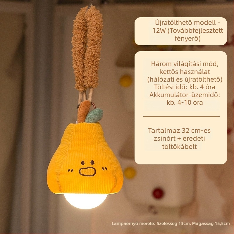 Alma motívumú, ambient éjszakai fény az ágyhoz, függő lámpa kollégiumi szobába