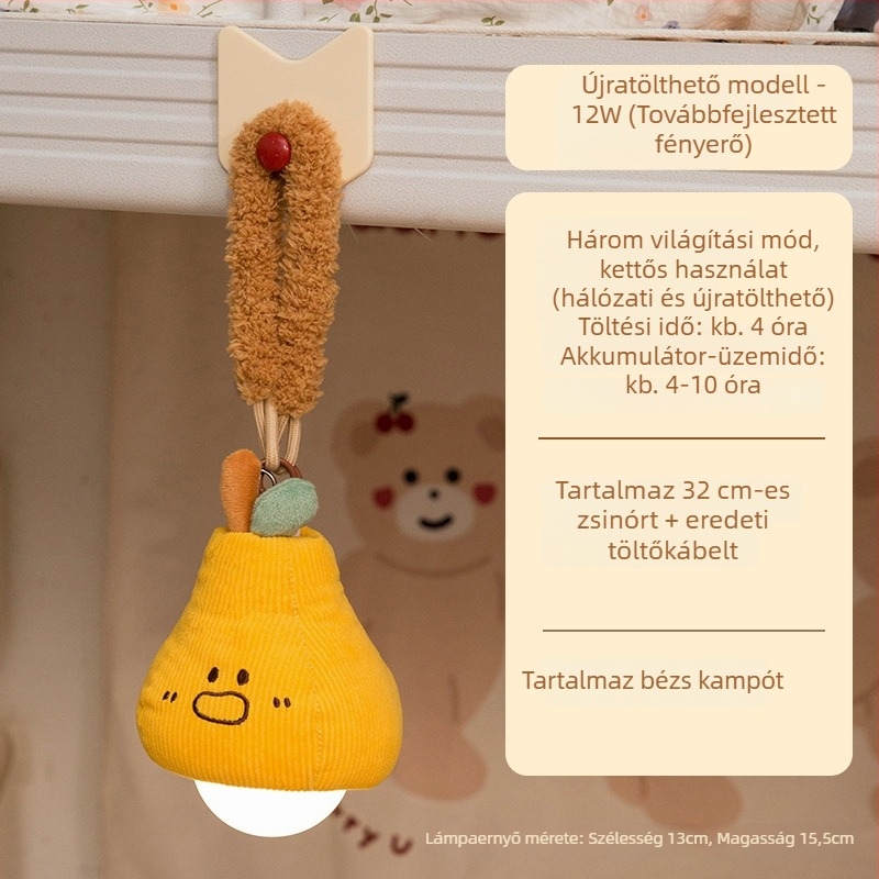 Alma motívumú, ambient éjszakai fény az ágyhoz, függő lámpa kollégiumi szobába